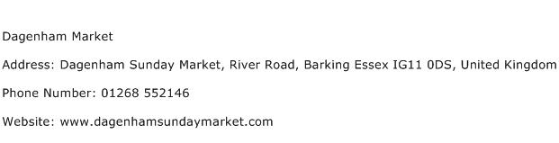 Dagenham Market Address Contact Number