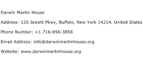 Darwin Martin House Address Contact Number