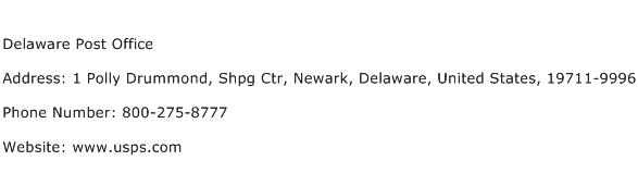 Delaware Post Office Address Contact Number