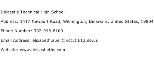 Delcastle Technical High School Address Contact Number