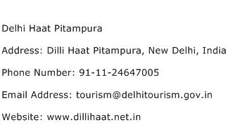 Delhi Haat Pitampura Address Contact Number