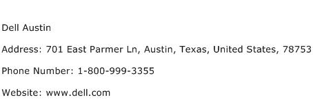 Dell Austin Address Contact Number