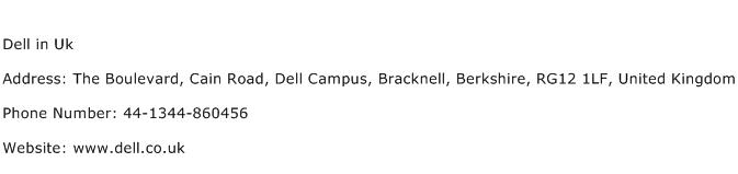 Dell in Uk Address Contact Number