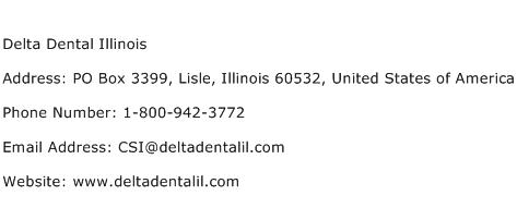 Delta Dental Illinois Address Contact Number