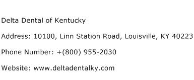 Delta Dental of Kentucky Address Contact Number