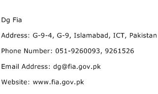 Dg Fia Address Contact Number