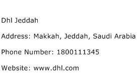 Dhl Jeddah Address Contact Number