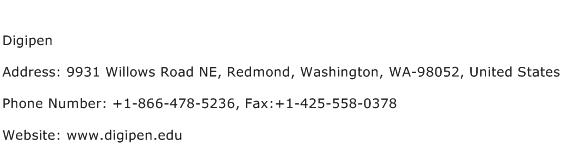 Digipen Address Contact Number