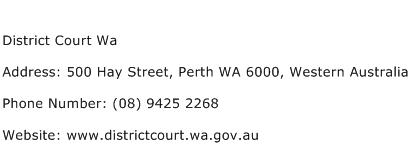 District Court Wa Address Contact Number