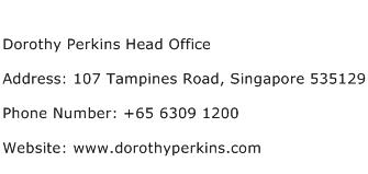 Dorothy Perkins Head Office Address Contact Number
