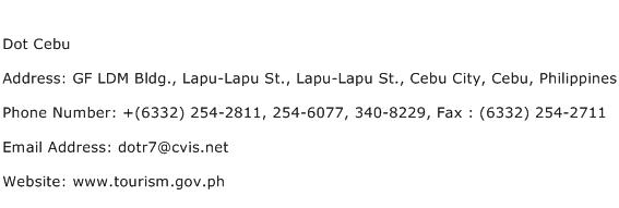 Dot Cebu Address Contact Number