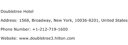 Doubletree Hotel Address Contact Number