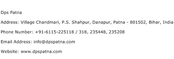 Dps Patna Address Contact Number
