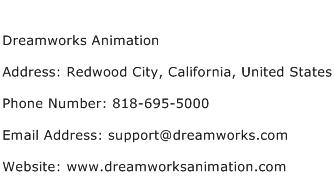 Dreamworks Animation Address Contact Number