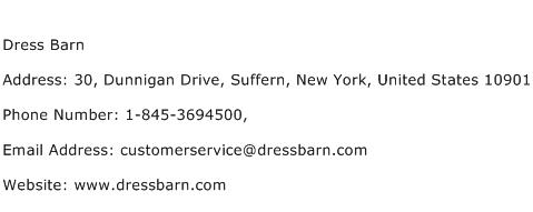 Dress Barn Address Contact Number