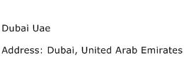 Dubai Uae Address Contact Number