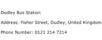 Dudley Bus Station Address Contact Number