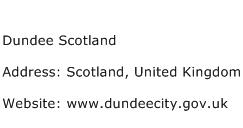 Dundee Scotland Address Contact Number