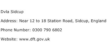 Dvla Sidcup Address Contact Number