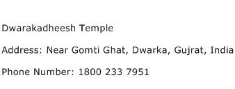 Dwarakadheesh Temple Address Contact Number