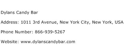 Dylans Candy Bar Address Contact Number