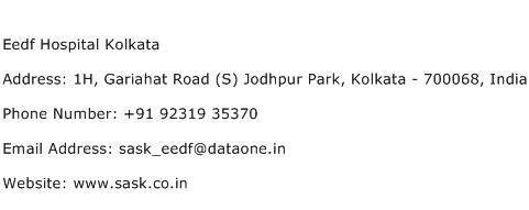 Eedf Hospital Kolkata Address Contact Number