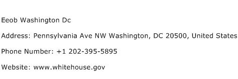 Eeob Washington Dc Address Contact Number