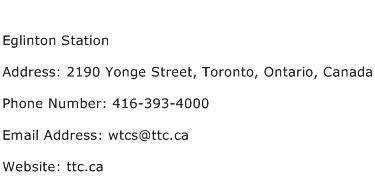 Eglinton Station Address Contact Number