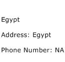 Egypt Address Contact Number