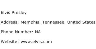 Elvis Presley Address Contact Number