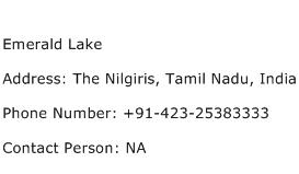 Emerald Lake Address Contact Number