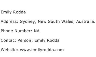 Emily Rodda Address Contact Number