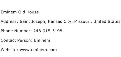 Eminem Old House Address Contact Number