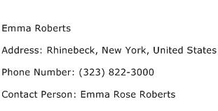 Emma Roberts Address, Contact Number of Emma Roberts