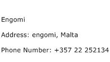 Engomi Address Contact Number