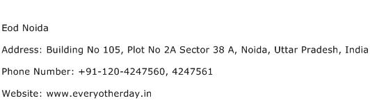 Eod Noida Address Contact Number