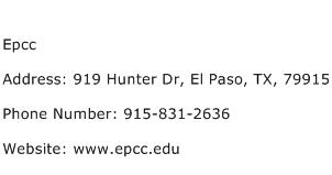 Epcc Address Contact Number