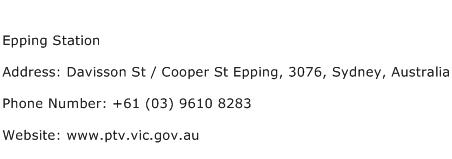 Epping Station Address Contact Number