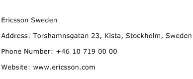 Ericsson Sweden Address Contact Number