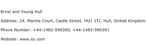 Ernst and Young Hull Address Contact Number