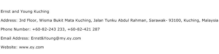 Ernst and Young Kuching Address Contact Number