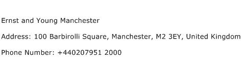 Ernst and Young Manchester Address Contact Number