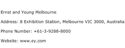 Ernst and Young Melbourne Address Contact Number