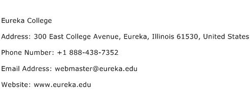 Eureka College Address Contact Number