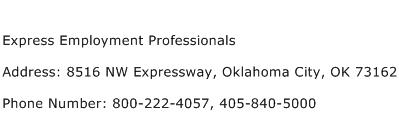 Express Employment Professionals Address Contact Number