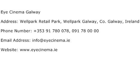 Eye Cinema Galway Address Contact Number