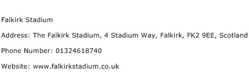Falkirk Stadium Address Contact Number