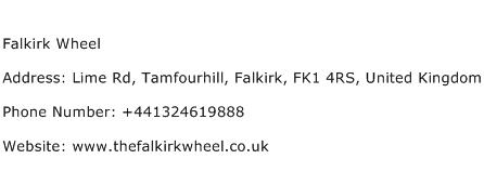 Falkirk Wheel Address Contact Number