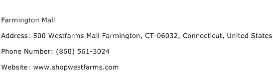 Farmington Mall Address Contact Number