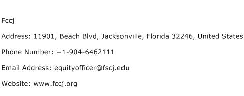 Fccj Address Contact Number